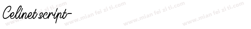 Celinet script字体转换